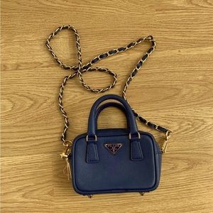 Prada mini saffiano crossbody bag